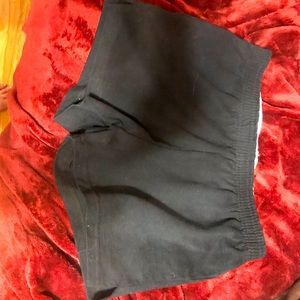 Black tailored shorts